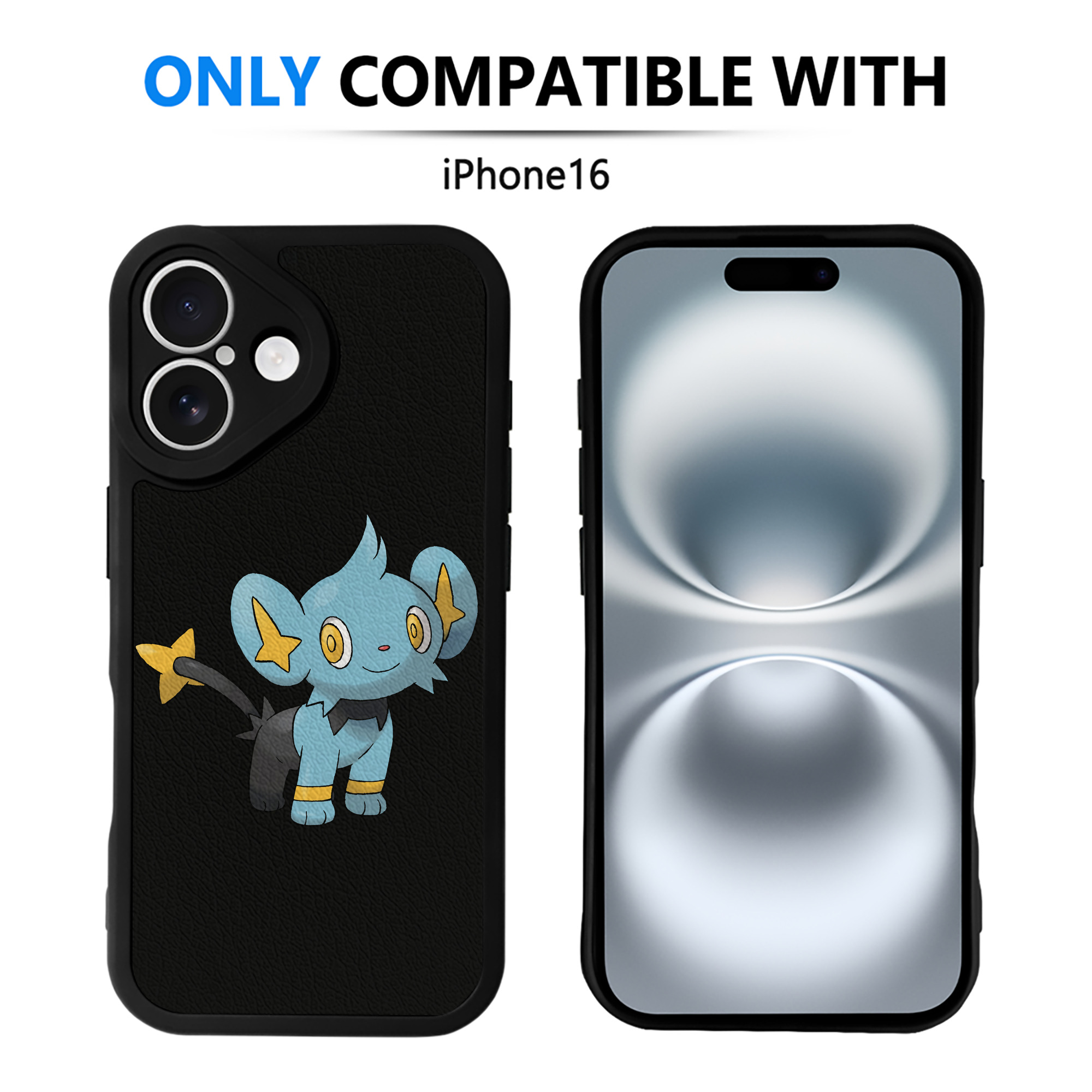 （画像用） ポケットモンスター Pokémon 【iPhone 16シリーズ対応】シリコンスマホケース（レザー調） 材質：シリコン